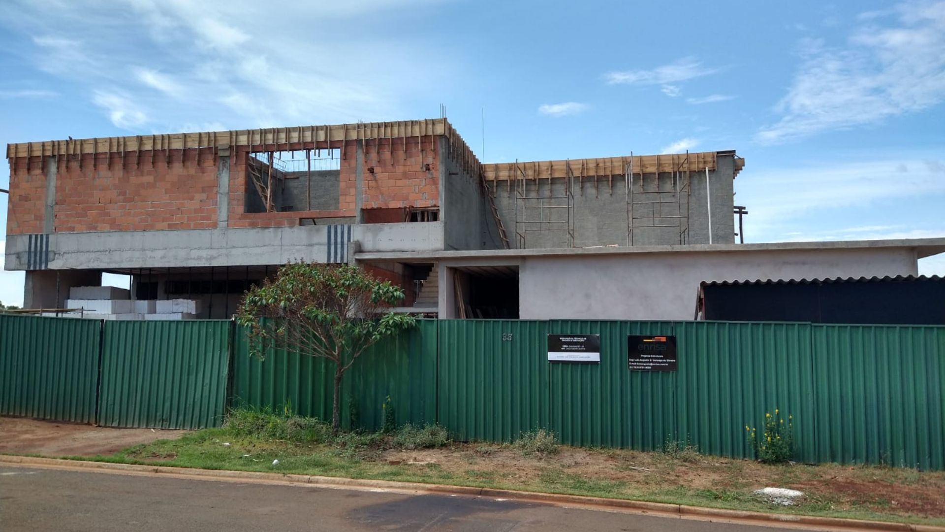 Projeto estrutural D/C desenvolvido pela Enrisa Engenharia no Alphaville Piracicaba, com 658,54 m² e soluções estruturais seguras.